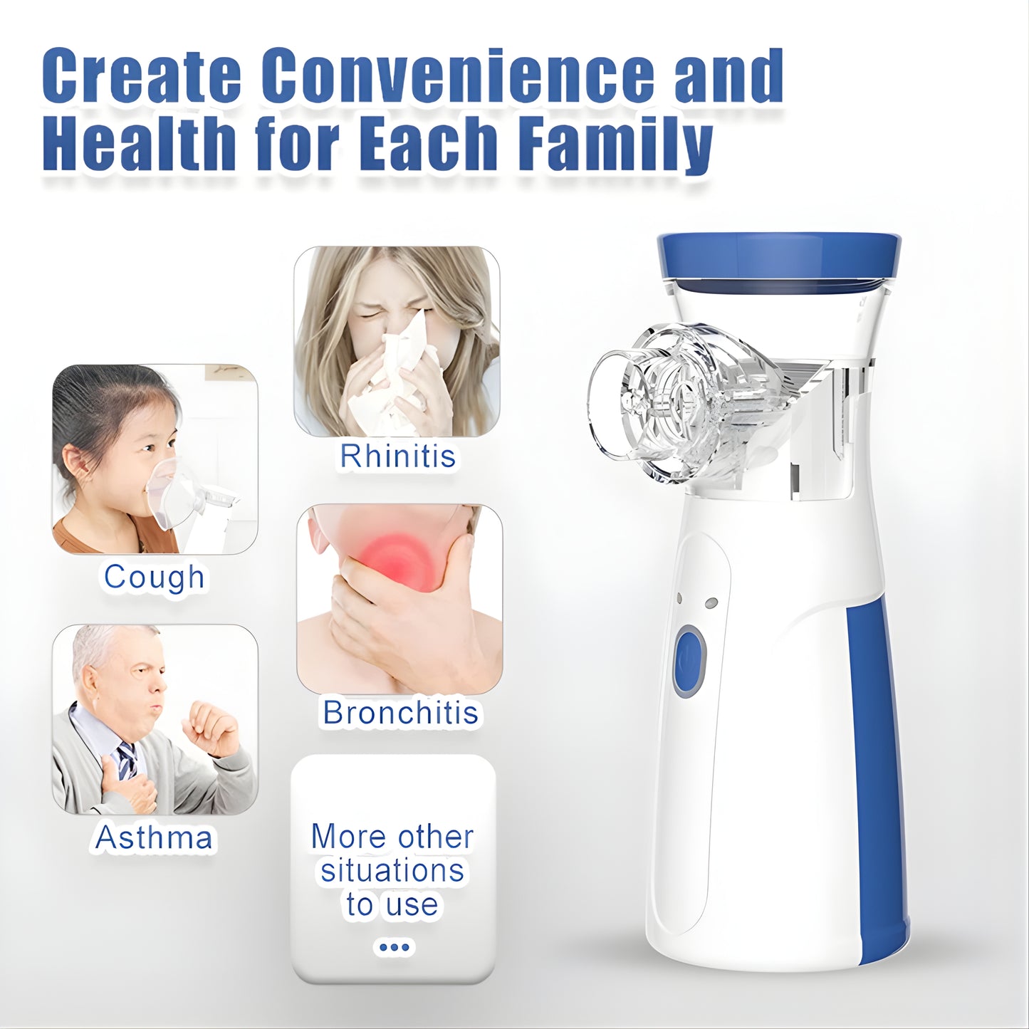 Rechargeable Portable Nebulizer for Kids & Adults