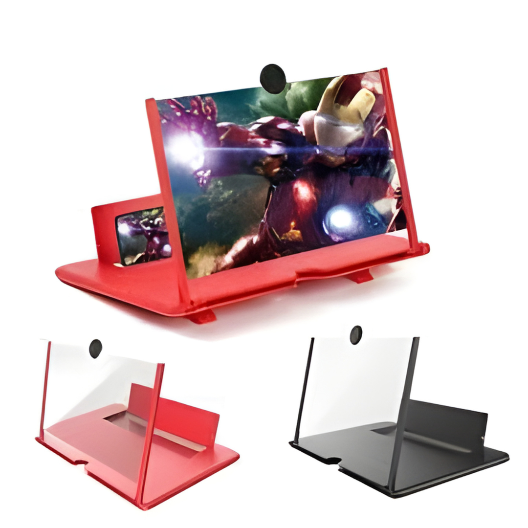 3D Phone Screen Magnifier Portable Amplifier for Movies & Videos, Enlarged View for Comfortable Mobile Watching
