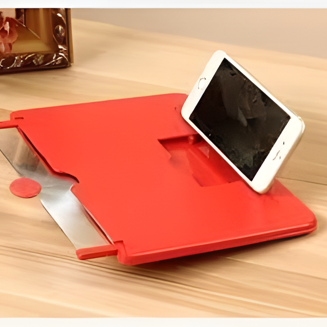 3D Phone Screen Magnifier Portable Amplifier for Movies & Videos, Enlarged View for Comfortable Mobile Watching